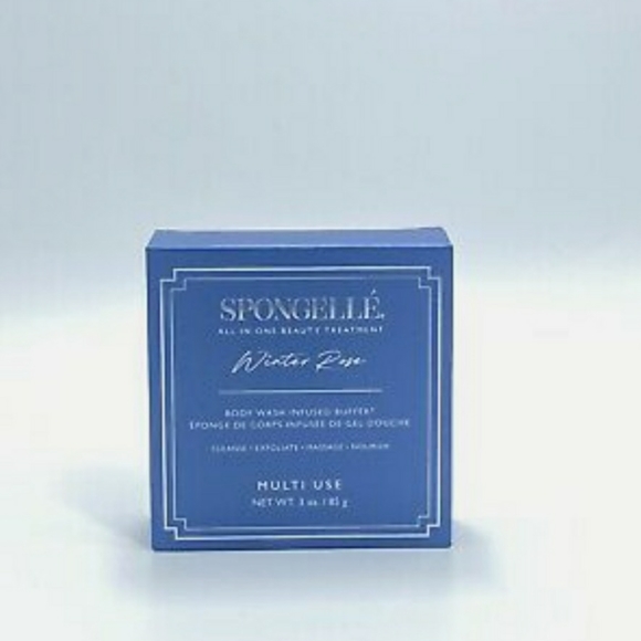 Spongelle Winter Rose Body Wash Infused Body Buffer Full Size NWT - Picture 3 of 6